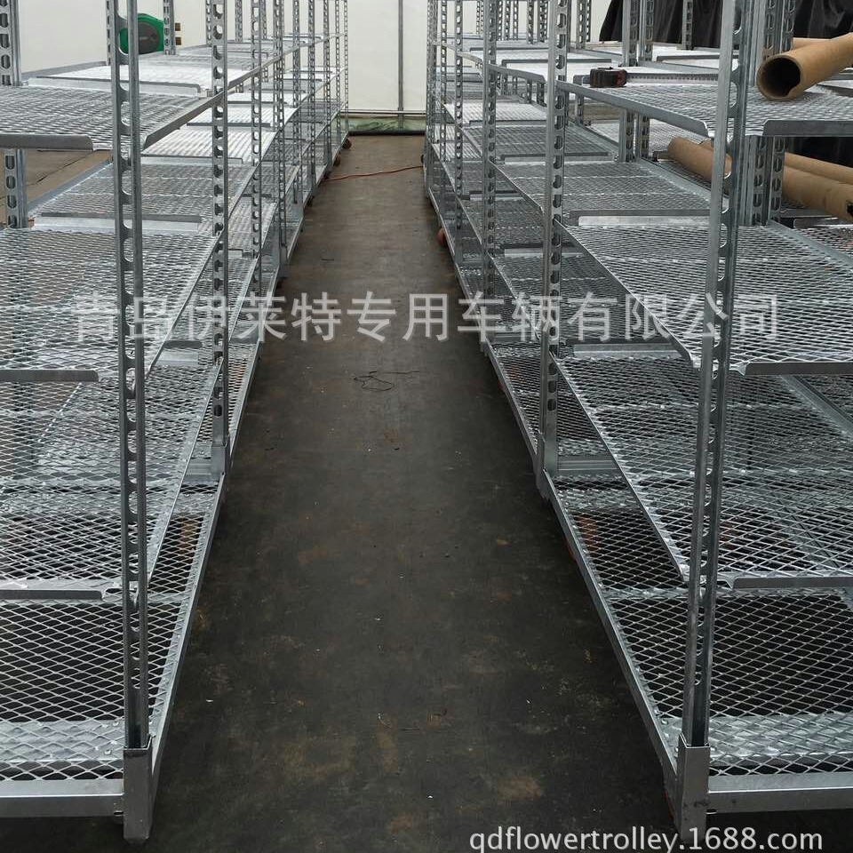 厂家直销温室花车，花卉基地运输车，园艺运输多层花卉台车
