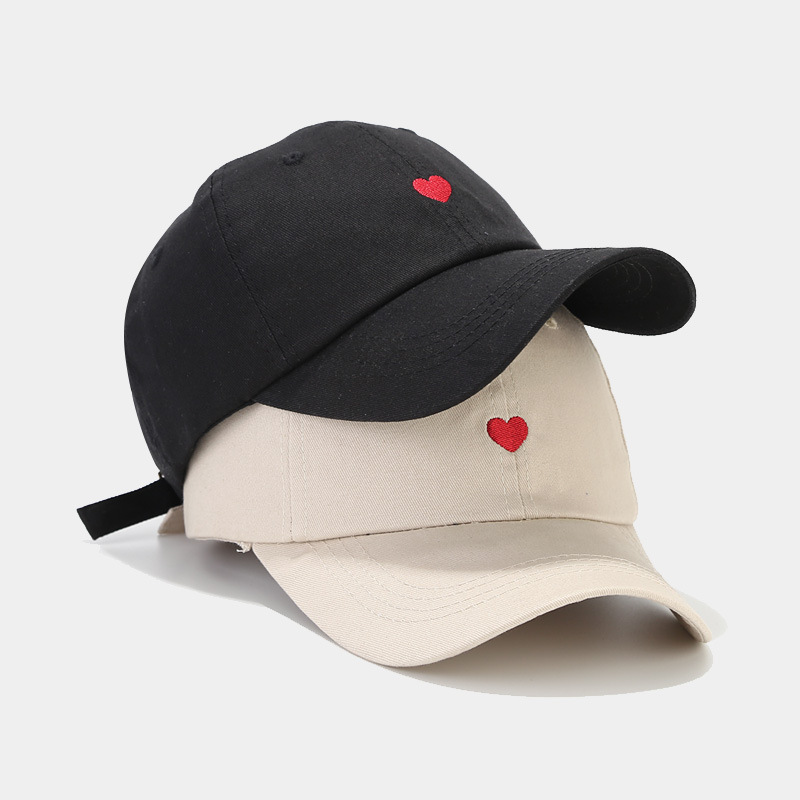 Unisex Simple Style Heart Shape Embroidery Baseball Cap display picture 1