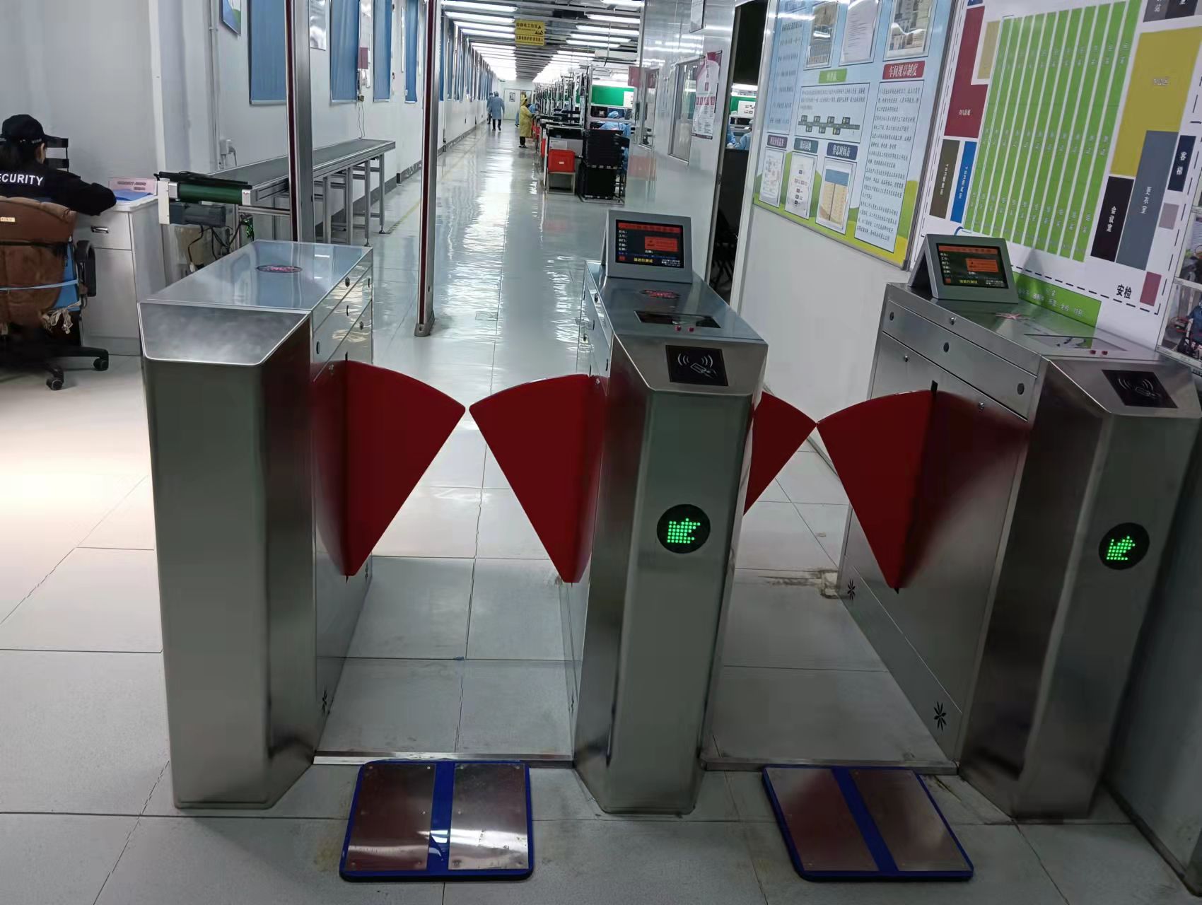 工厂无尘车间ESD防静电门禁管理系统LCD屏人体静电综合监测仪