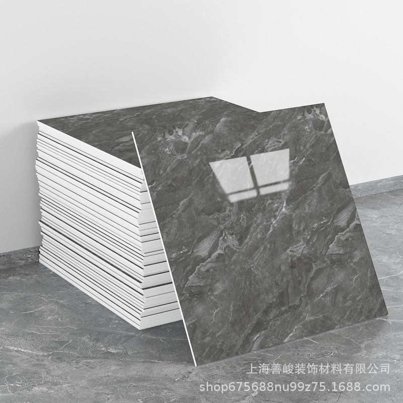 跨境出口批发30*30cm 仿瓷砖大理石纹自粘墙壁纸护墙板铝塑板贴纸|undefined