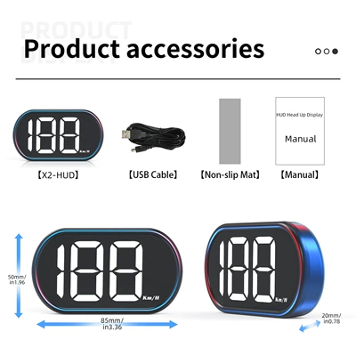 display, new energy vehicle instrument | Vehicle HUD - x2-white-light-kilometer-version-suitable-for-all-vehicle-models