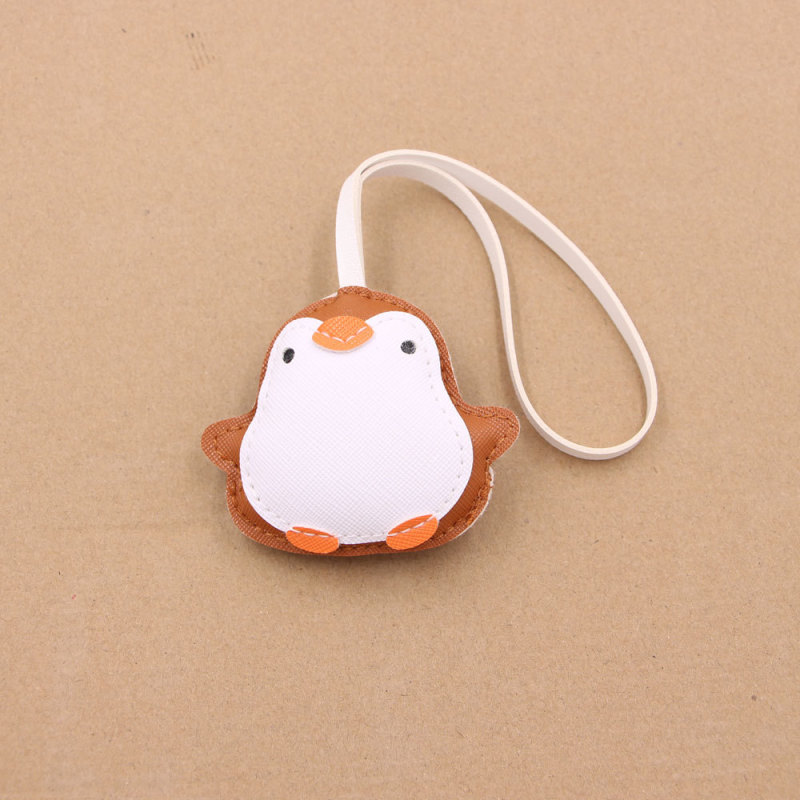 かわいい小さなペンギンの赤ちゃん革レザー立体ストラップペンダントバッグ衣類マッチングペンダントmiuシリーズアクセサリー|undefined