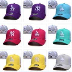 mlb道奇队洋基队棒球帽网帽帽子帽男女同款鸭舌帽刺绣户外百搭嘻