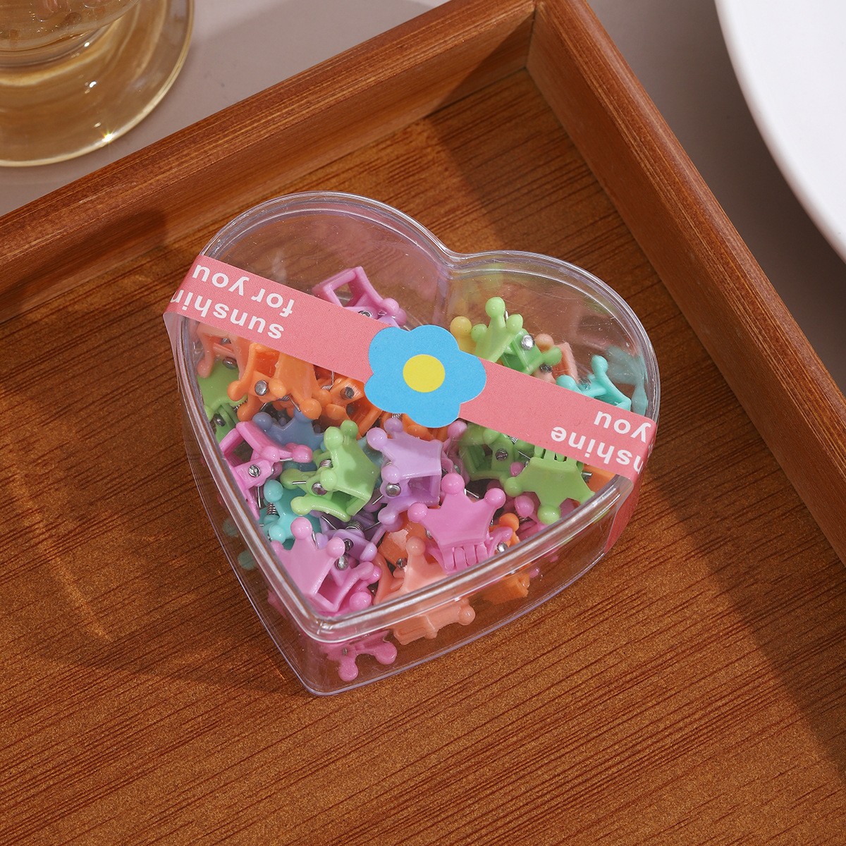 Caja de color caramelo para niños pequeños clip de agarre para bebés lindos clip de cabello princesa para niñas deben ser nuevos