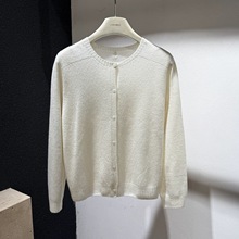 基础款~岛精无缝一体全羊毛开衫女秋冬1028-142Z