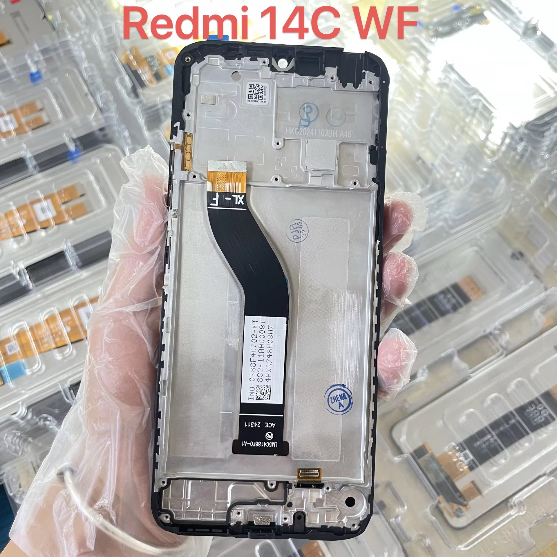 Aplicable a REDMI14C conjunto de pantalla de teléfono móvil Redmi14C / 14R conjunto de pantalla LCD con marco original
