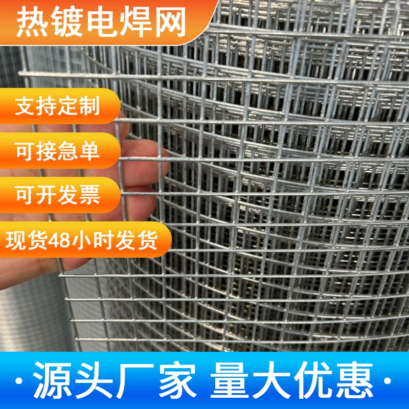 Изготовленная на заказ сварная сетка с горячим покрытием оптом стальная проволочная сварная сетка строительная площадка штукатурная сетка Горячая оцинкованная проволочная сетка