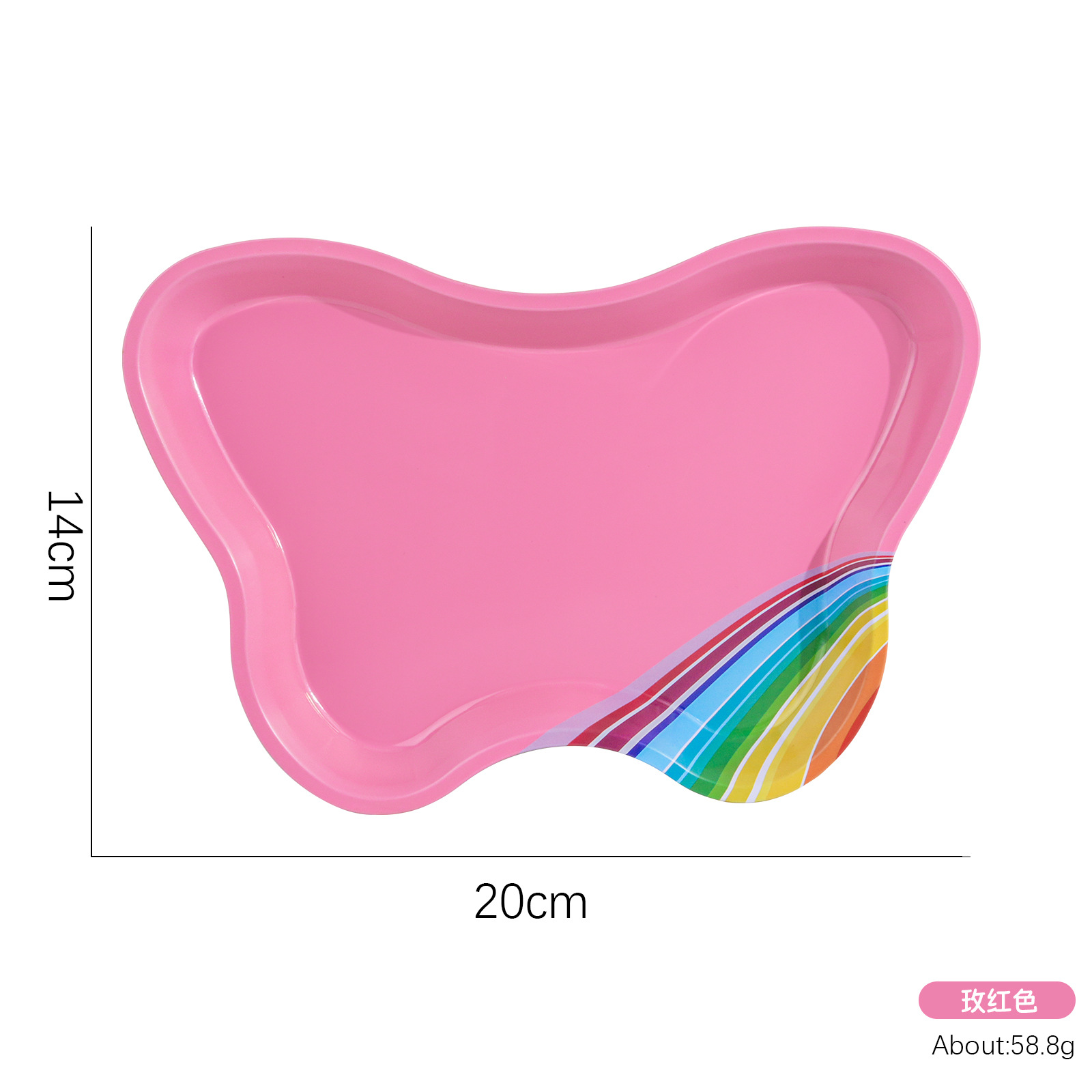 Manicura nueva joyería de acero inoxidable bandeja de fondo plano joyería bandeja de almacenamiento multiusos bandeja bandeja de mariposa al por mayor