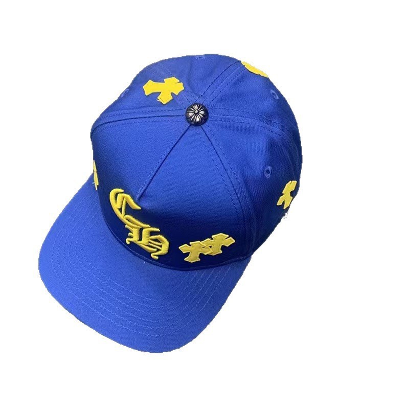 Sombrero para el sol CH Cro de verano para parejas nuevas de moda americana, sombrero de hip-hop de ala plana bordado a la moda ~ sombrero de malla de béisbol