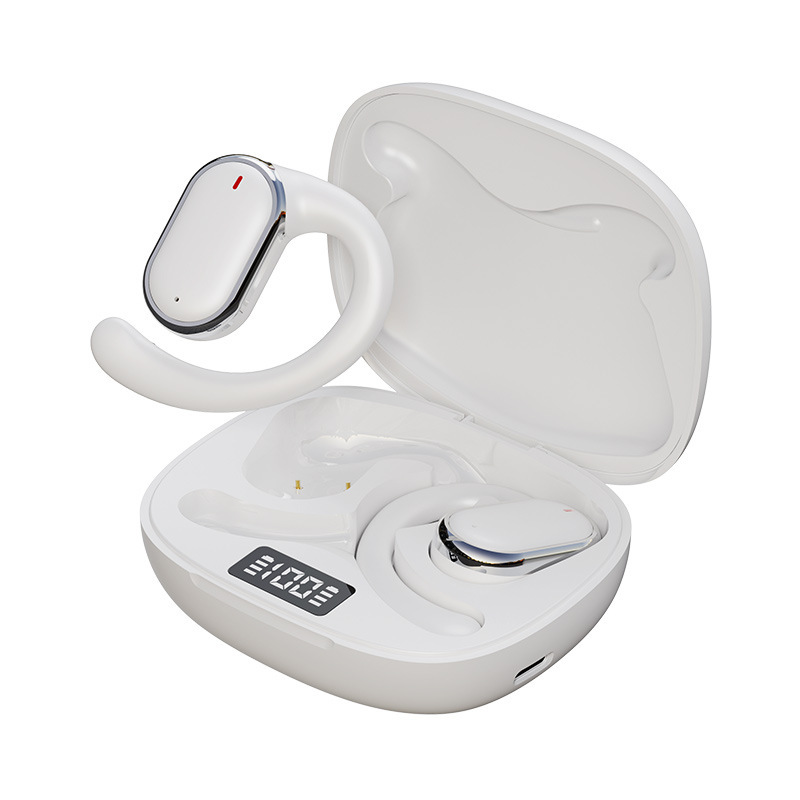 Audífonos Bluetooth AirMAX Transfronterizos, Intrauditivos, Pantalla Táctil LCD a Color, Reducción de Ruido, Modelo Transparente, Batería de Ultra Larga Duración, Deportivos