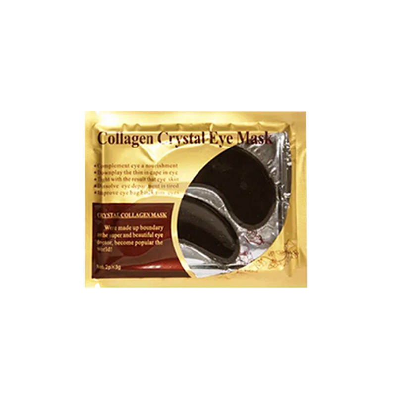 Máscara de ojo de colágeno de cristal exclusivo transfronterizo de oro en stock popular versión en inglés máscara de ojo de oro Comercio exterior al por mayor