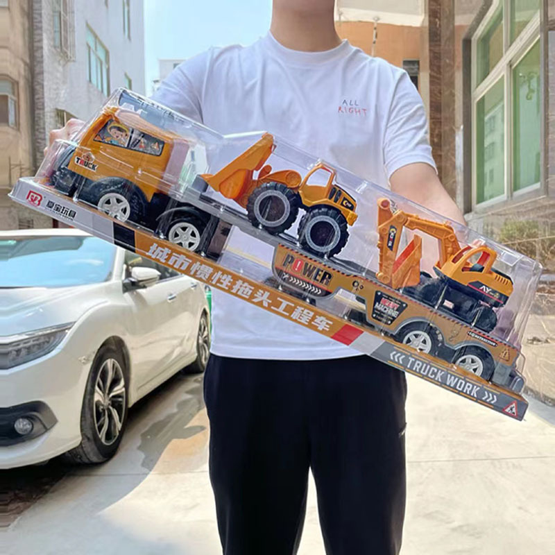 Vehículo de ingeniería para niños, juguete de retroceso inercial, simulador de niño, juego de volteo de excavadora, regalo de admisión a la agencia