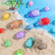 Micro-landscape creative cute cartoon luminous turtle pair touch diy decorations blind box bag accessories small ornaments