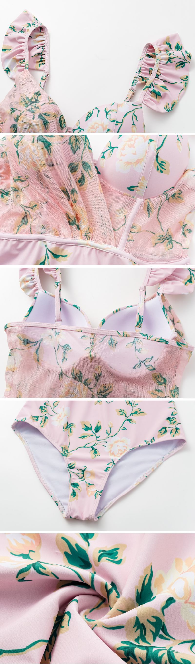 Blumen Bikini Set Mit 3d Kristall Applikationen Für Den Strand_voghion.com