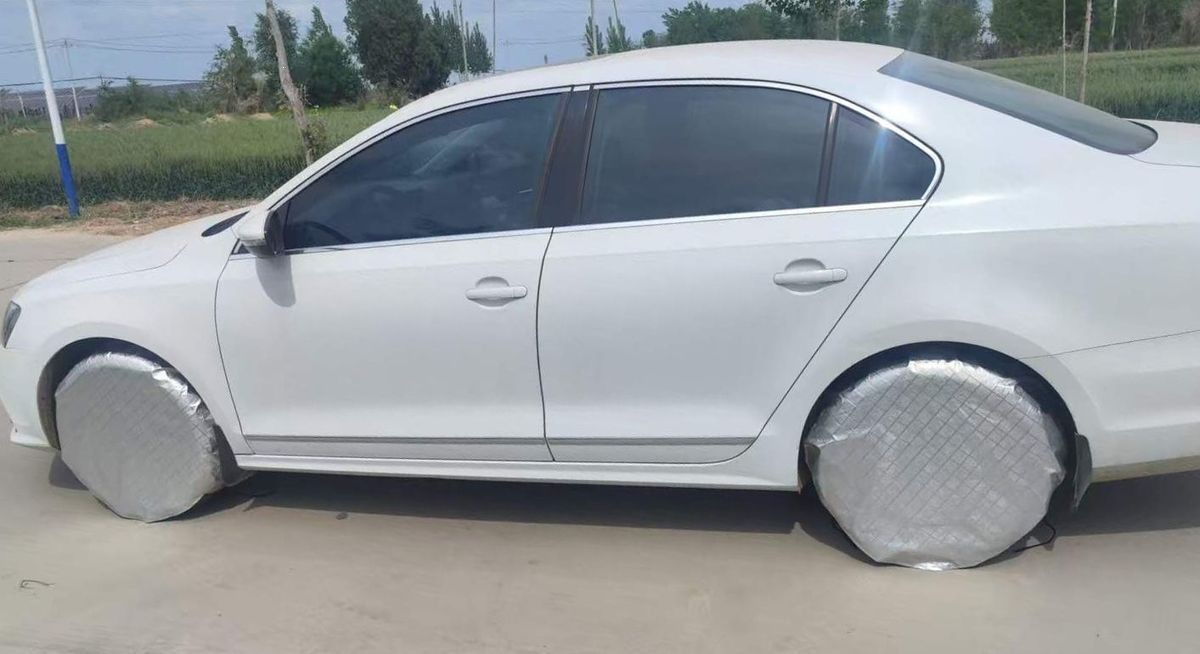 Car tire protective cover, spare tire cover, dustproof protective cover, rainproof, explosion-proof, sun-proof, freeze-proof, anti-aging, suitable for all seasons
