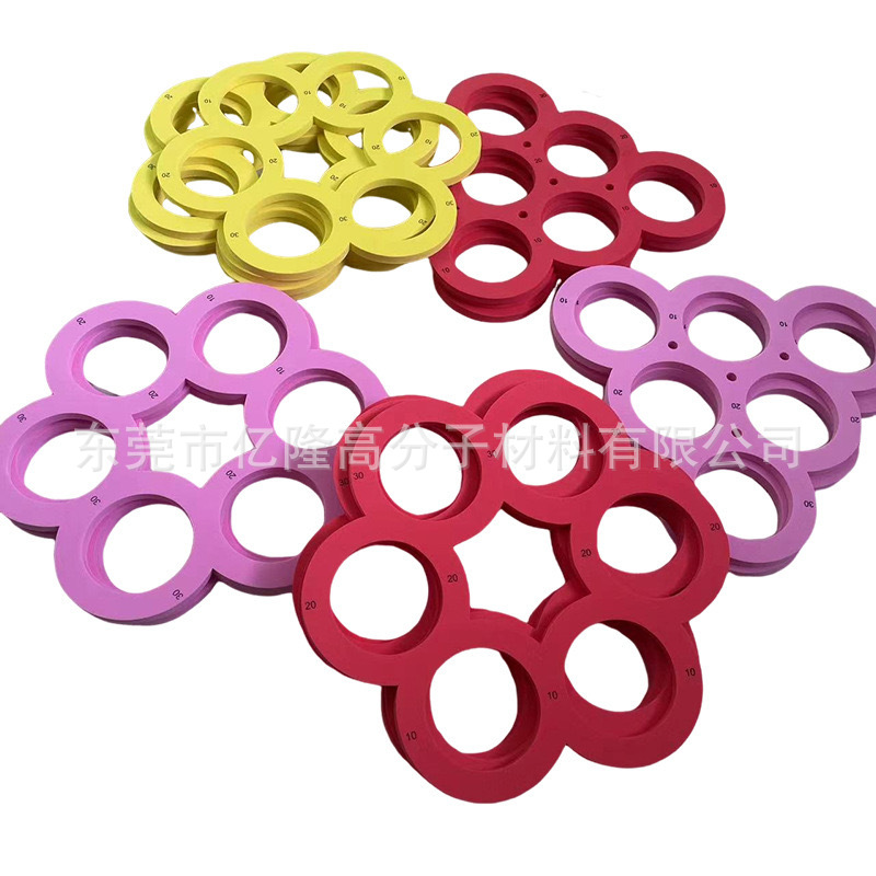 Production Water Floating Board EVA Throwing Game Ring Water Floating Triangle Six Hole eva Water Tray