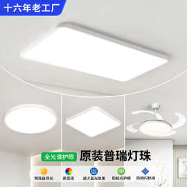 超薄无缝隙吸顶灯客厅主灯2026新款智能普瑞中山灯具全屋套餐组合
