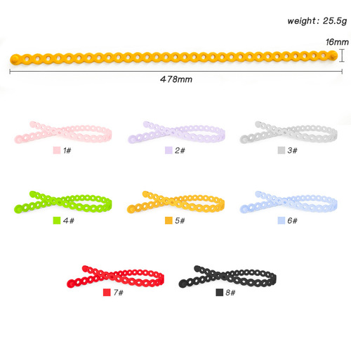 Baby soothing silicone pacifier chain food grade multifunctional strap children's teether toy anti-lost lanyard anti-drop chain