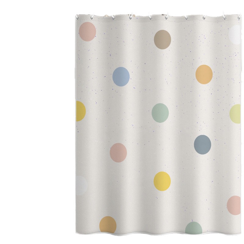 Polka Dot For Bathroom, Waterproof, Mold-Proof, No-Drill Installation, High-End Toilet Privacy Curtain, Shower Partition_voghion.com