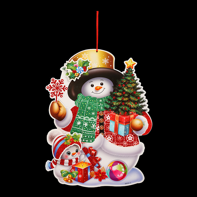 クリスマスの雰囲気のある紙製のステッカーで、家やお店やパーティーを飾るクリスマスアクセサリー、工芸品の卸売|undefined