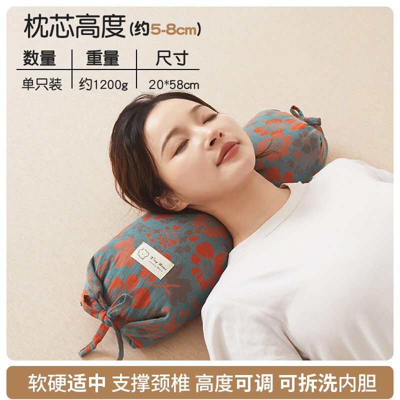 そば皮頸椎枕円筒枕頸椎保護睡眠補助大人の富パッケージ頸椎キャンディ枕コア|undefined