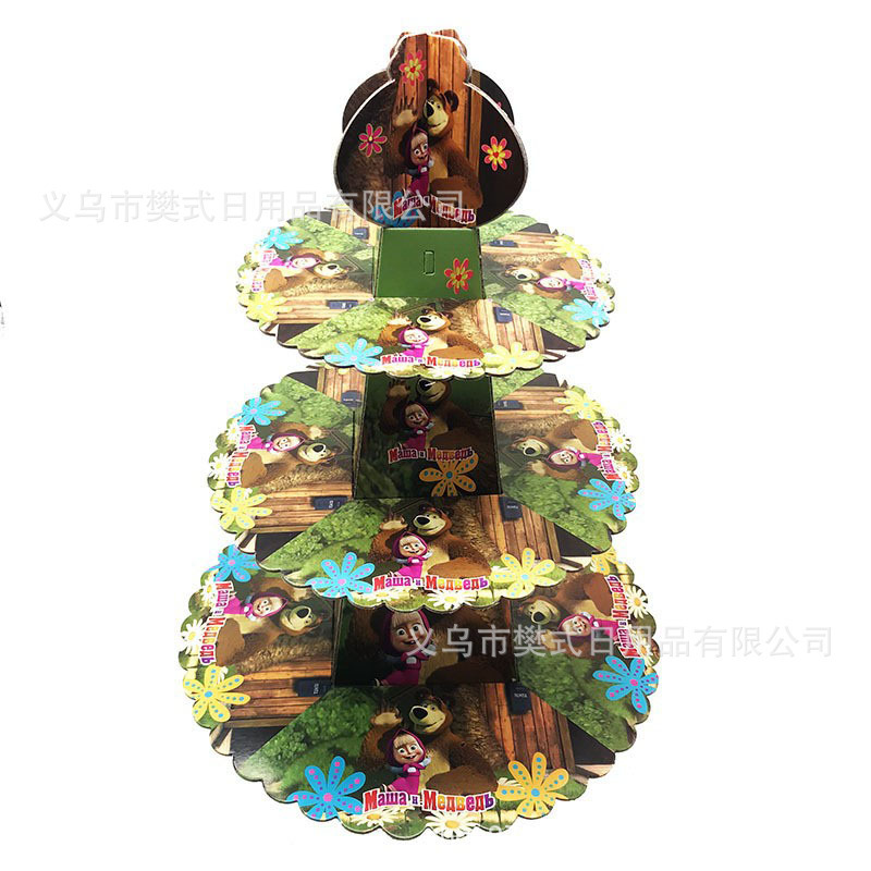 亚马逊蛋糕架史迪奇蜘蛛侠公主美人鱼马里奥蛋糕展示架派对装饰|undefined
