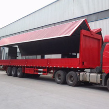 供应120方物流快递箱 13.75米厢式运输半挂车 15米电动翼开启箱式