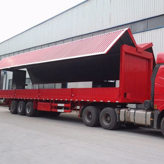 供应120方物流快递箱 13.75米厢式运输半挂车 15米电动翼开启箱式