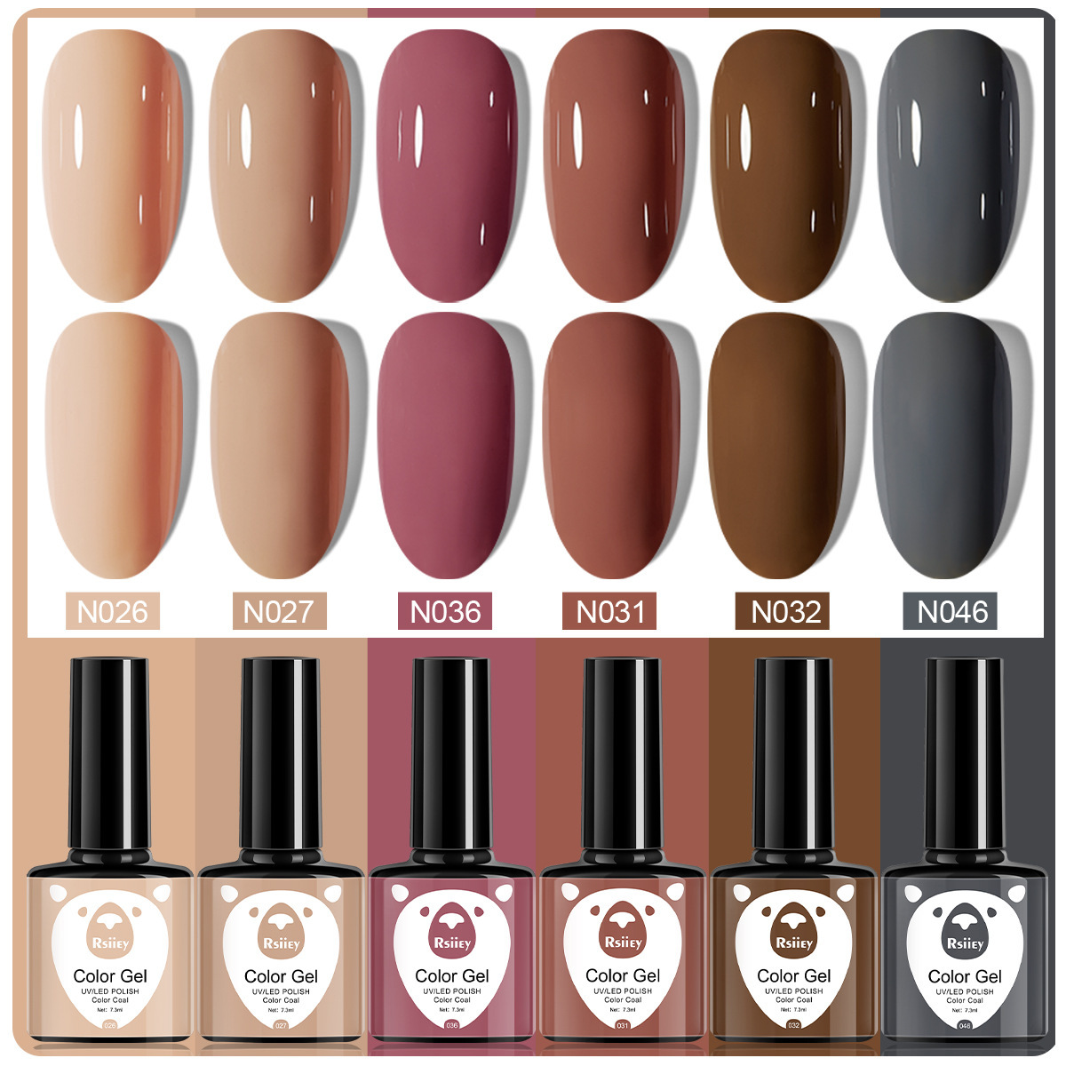 6 colores esmalte de uñas pegamento fototerapia embotellada color popular pintado brillante ojo de gato pegamento UV fototerapia pegamento esmalte de uñas traje de pegamento