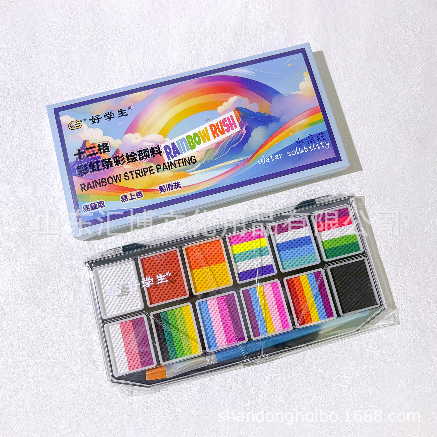 Transfronterizos para niños Halloween pintura facial pintura de cuerpo soluble en agua pintura de graffiti facial