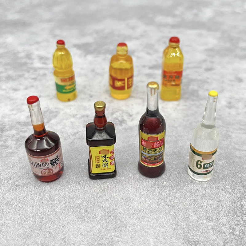 Маленькая декоративная смола, реалистичная бутылка, заколка для волос, ювелирные изделия, аксессуары, поделки