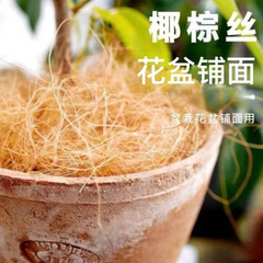 天然ココナッツパームシルクフラワーガーデニング植木鉢カバーフェイストリートメント装飾ココナッツパームココナッツシェルシルク鳥の巣充填