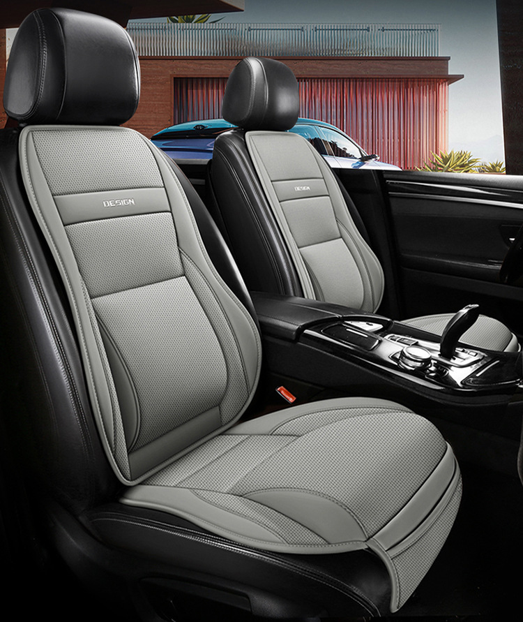 Cross-Border Special Supply of Car Seat Cushions for Five Seats, Universal with Lumbar Support and Leg Rest, Four-Season Universal Car Seat Cushions, Breathable Seat Covers