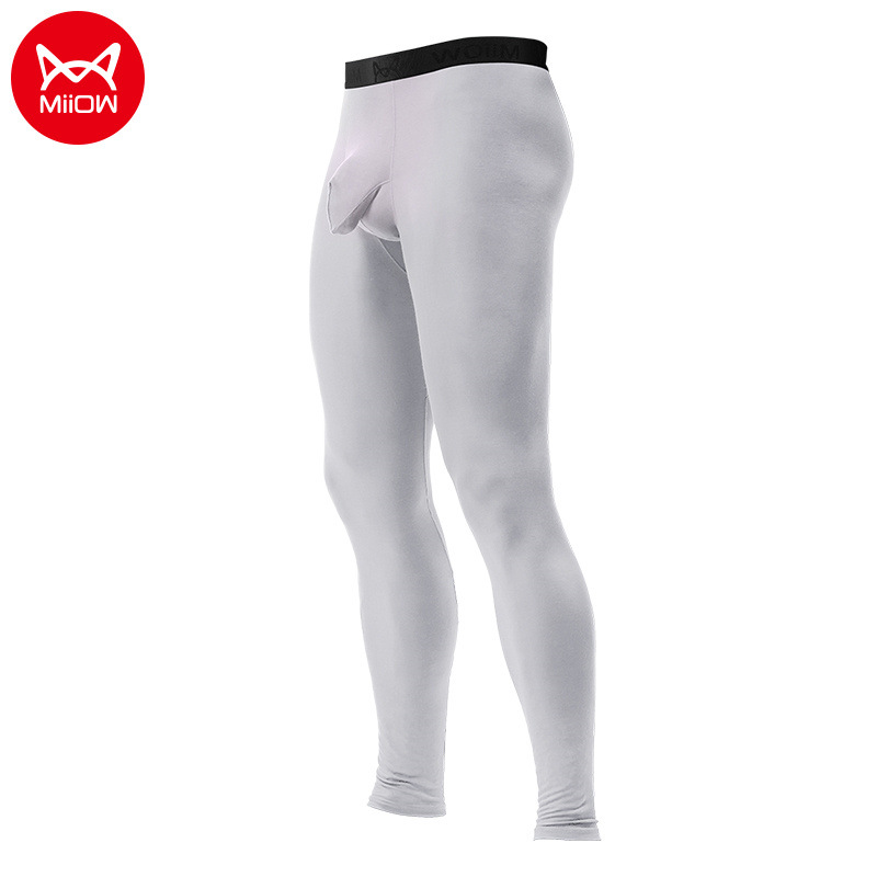 Catman Two-in-One Bullet Separate Wear-Free Underwear Long Johns Leggings Antibacterial Warm Pants Men's Thin Thread Pants