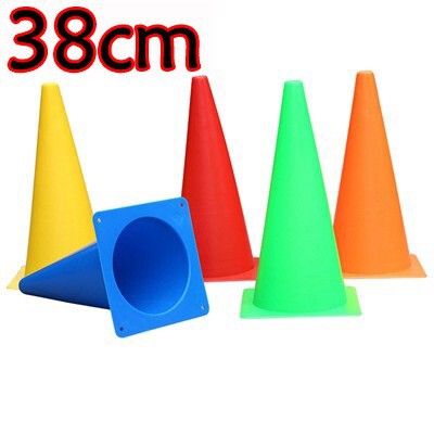 18cm 無孔サッカートレーニングロゴコーンサッカー障害物ロゴバレルバスケットボールトレーニングコーンバレル卸売|undefined