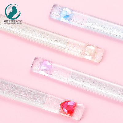 磨甲棒美妆工具指甲打磨美甲工具亮甲修形抛光玻璃指甲锉厂家直供|ms