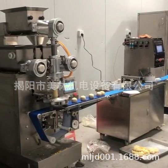 广式月饼成型机器糍粑馕饼新款月饼机自动月饼机月饼包馅机