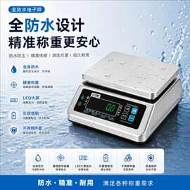 电子秤厂家直供食品克重秤多场景计数计重防水平盘衡器电子秤