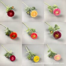 露莲仿真花假花客厅餐桌装饰摆件婚庆花材路引花排插花牡丹仿真花