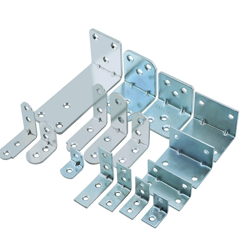 Angle iron connector with fixed bracket, 90-degree straight angle iron plate, L-shaped partition support bracket, furniture hardware accessory T