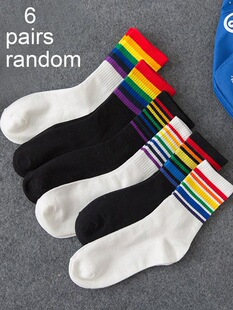 H 94656 Colorful Stripes Sport Socks �ʗl�\���m �W���羳