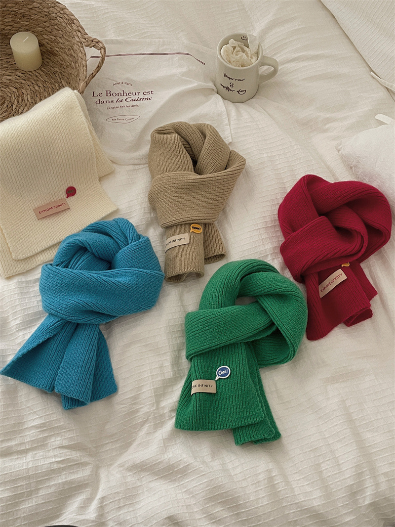 Sciarpe per bambini Moda invernale Instagram bavaglini lavorati a maglia per bambini e bambine_voghion.com