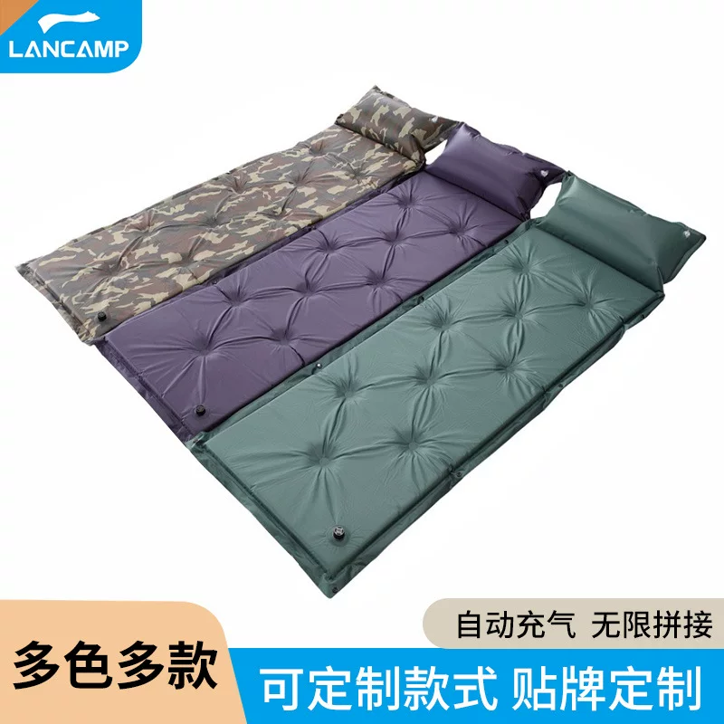 Thickened moisture-proof picnic mat camping mat outdoor automatic inflatable sleeping mat