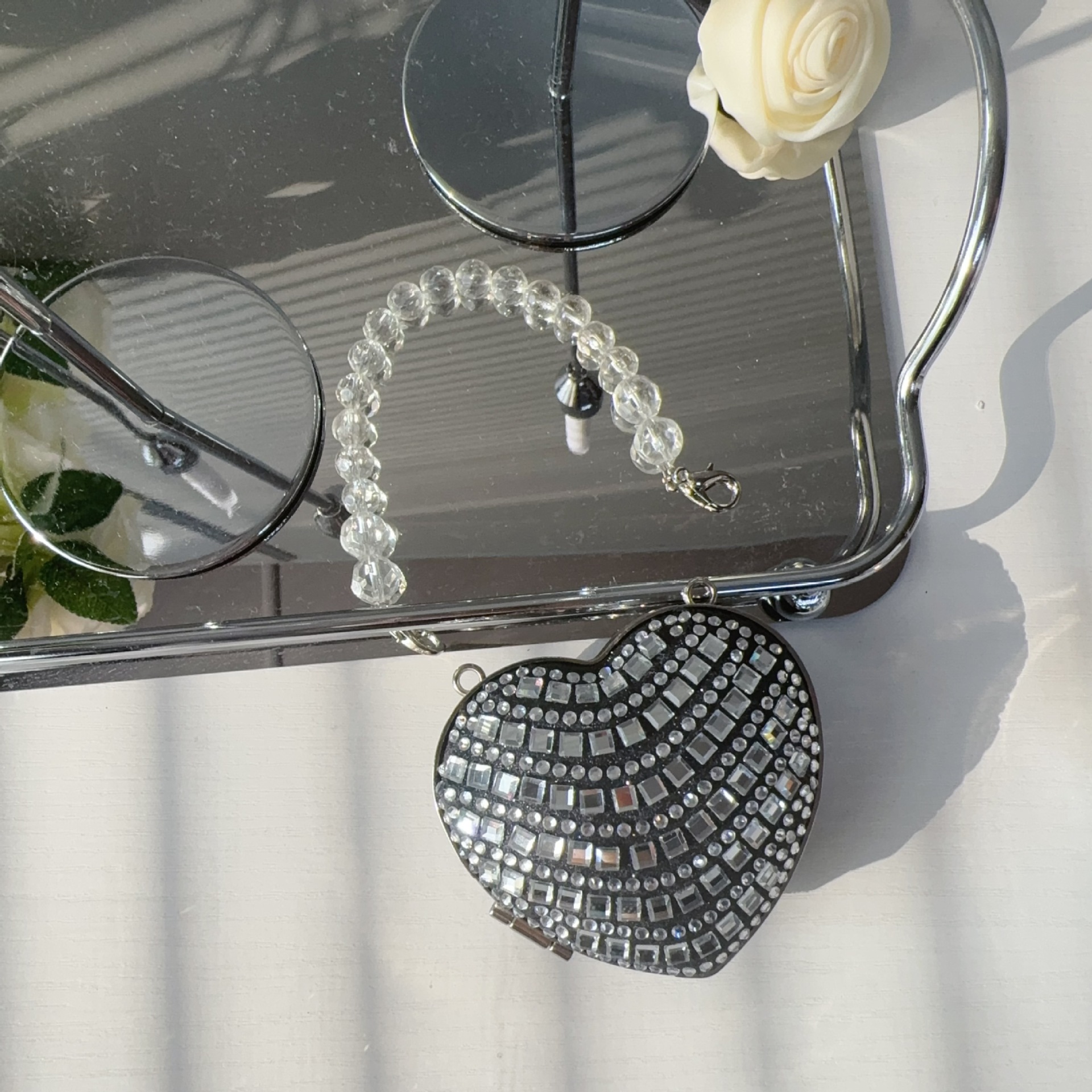 2025 High-end Fashion diamond-encrusted Full Diamond Evening Bag, Small, exquisite and shiny dress bag, Light luxury Dance Party Bag undefined