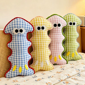 Cross-border dopamine fishbone plush pillow toy for children, long leg-hugging sleeping doll, gift for girls, wholesale