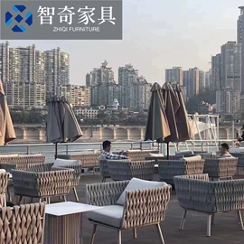 藤编桌椅;藤/竹沙发;户外沙发