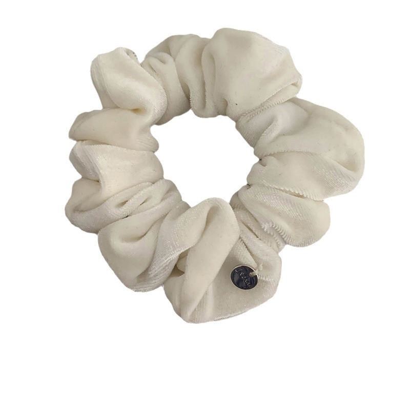 Serie Gray di alta qualità ~ anello per capelli con salsiccia in velluto, copricapo elastico alto, accessori per capelli, acconciatura posteriore, corda per capelli, coda di cavallo della Corea del Sud_voghion.com