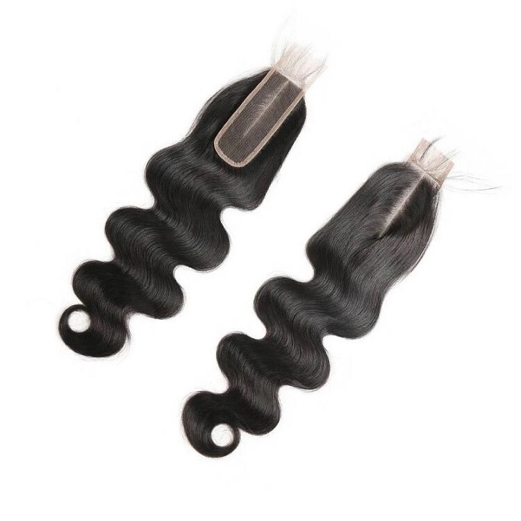 2*6 Kim K Lace Closure Hair Block Natural Color Hair Body Wave Hair Block Factory
