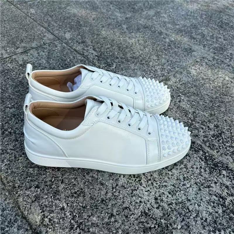 ヨーロッパとアメリカの貿易 ACL 赤底靴リベットメンズシューズヘッドネイル CL カップルスタイルの女性の靴ラインストーンカジュアルトレンディスニーカー|undefined