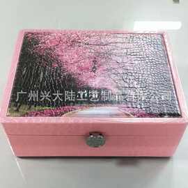 春夏秋冬皮盒珠宝首饰品收纳盒子可印其它logo高品质包装盒
